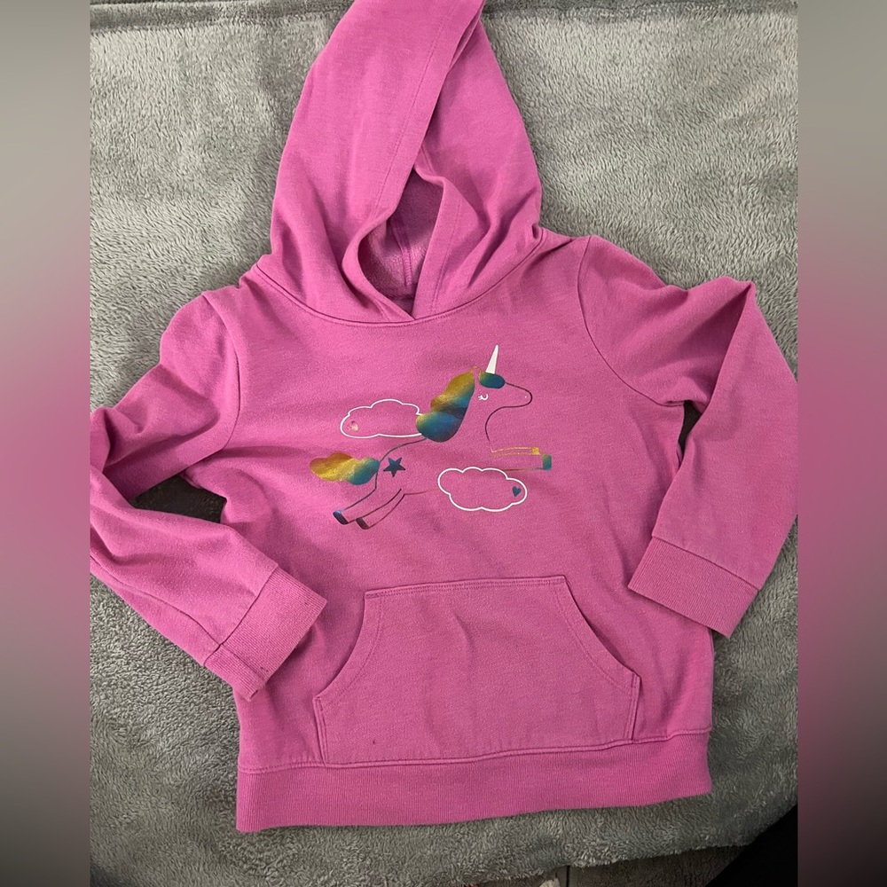 Girls size 7/8 unicorn hoodie